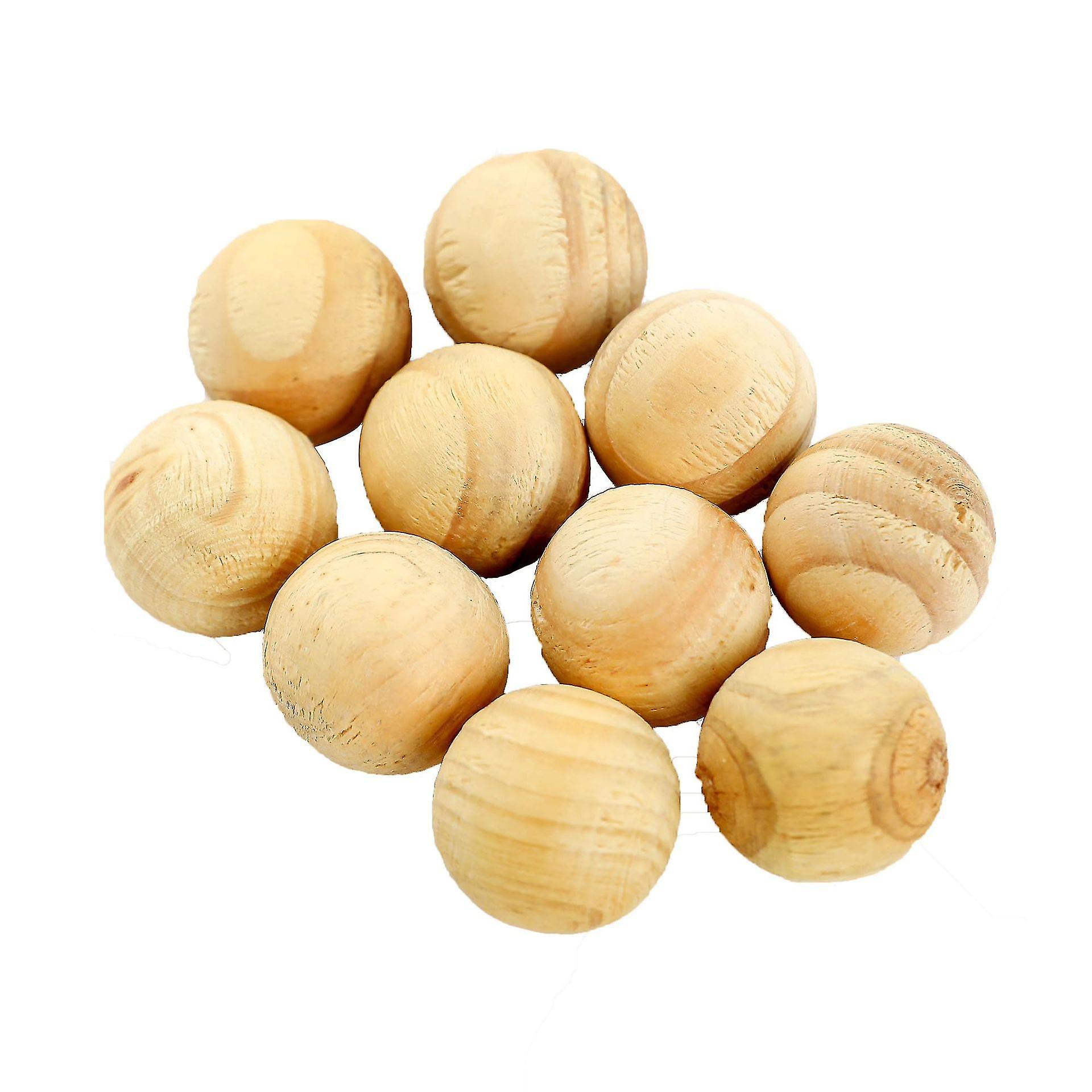 24 Pieces Natural Cedar Balls Aromatic Red Cedar Wooden Moth Balls Cedar Wood Anti Moth Freshener Deodoriser