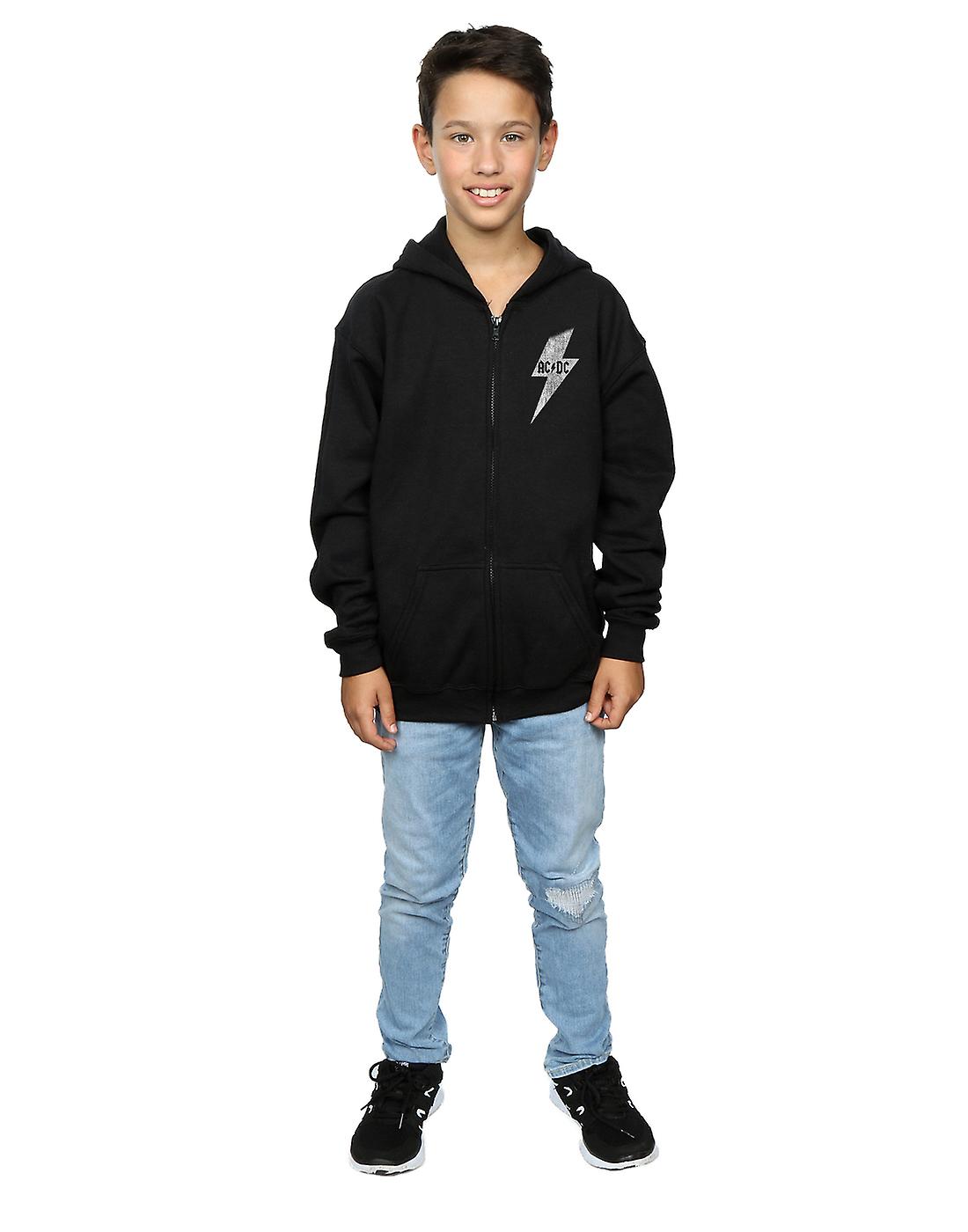 AC/DC Boys Lightning Bolt Zip Up Hoodie | Fruugo US