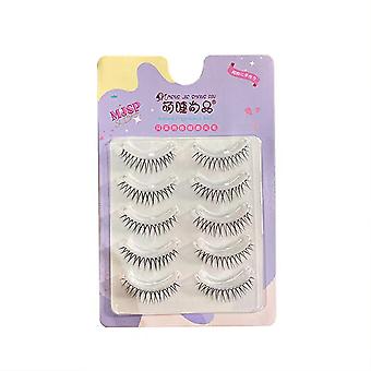 5 paria tekoripset Pack Zhang Yuanying Girl Group Same Style Eyelashes Birthday Festival Gift For Friends