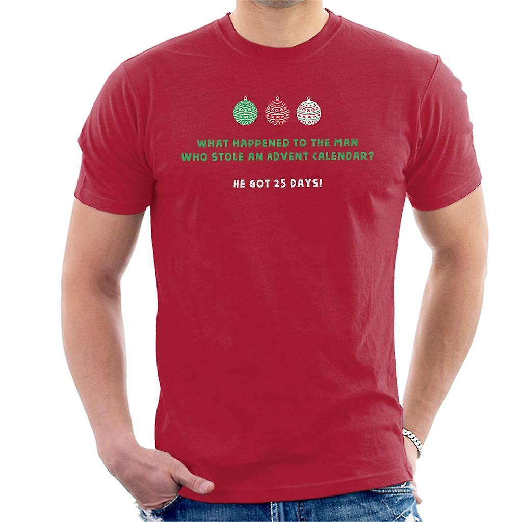 Christmas Cracker Witz gestohlen Advent Kalender 24 Jahre Herren T-Shirt