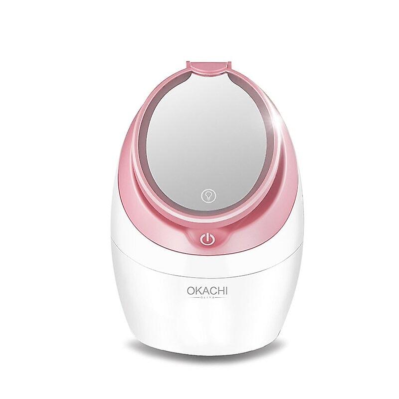 Professional Nano Ionic Face Steamer For Face Beauty Salon Personal Sauna Spa Mini Face Sprayer With Mirror Light