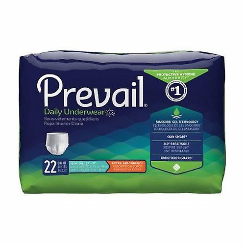 First Quality Female Adult Absorbent Underwear Prevail Daily Underwear Pull On with Tear Away Seams Small (Youth), Pack Of 22 (Pack of 4)
