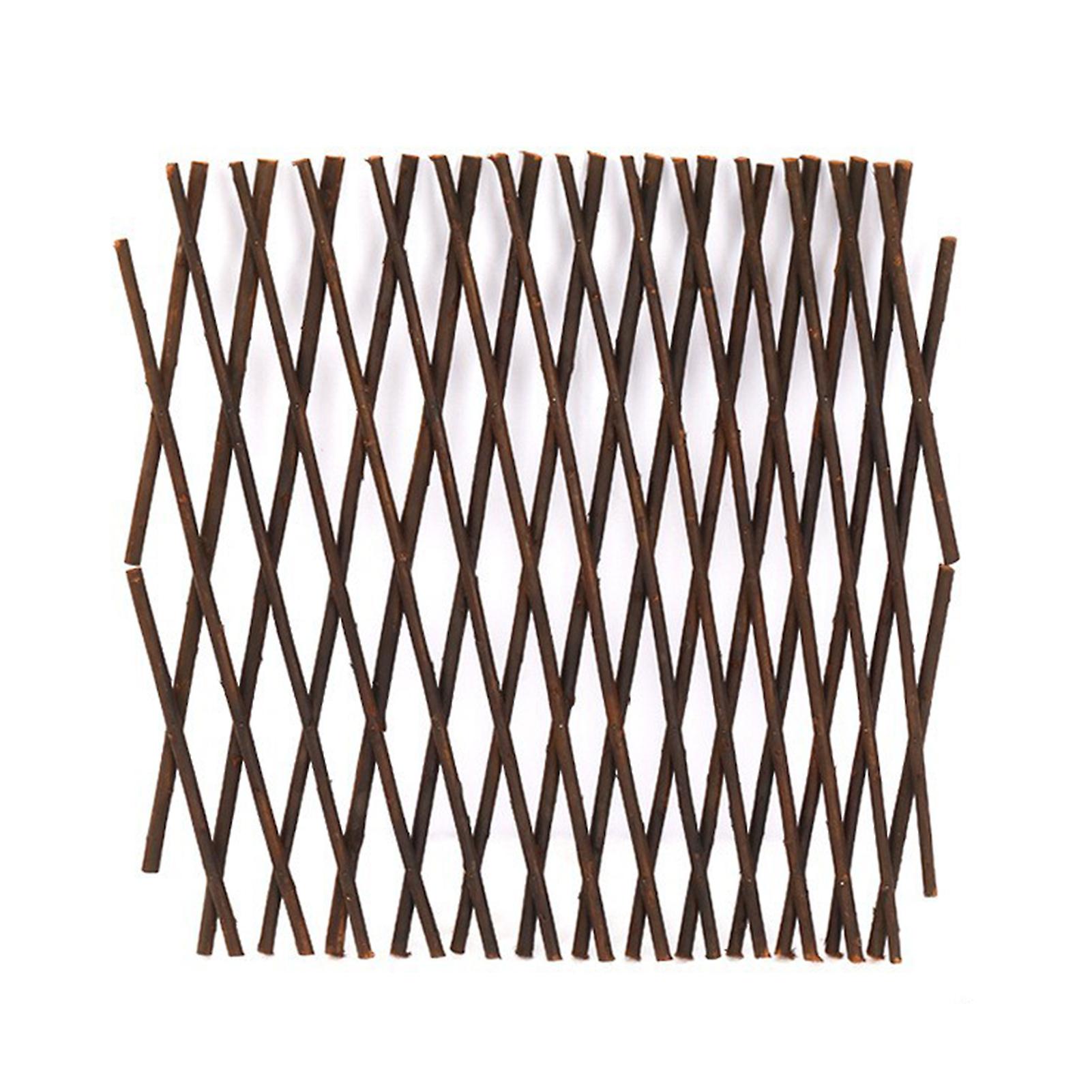 Simulation Flower Fence Garden Trellis Expanding Retractable Wooden Fence For Courtyard Garden Yard