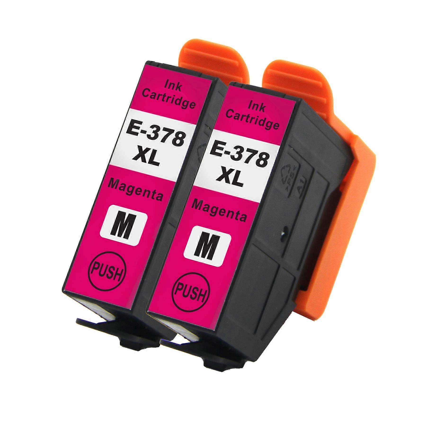 2 Magenta Ink Cartridges to replace Epson 378XLM Compatible/non-OEM from Go Inks