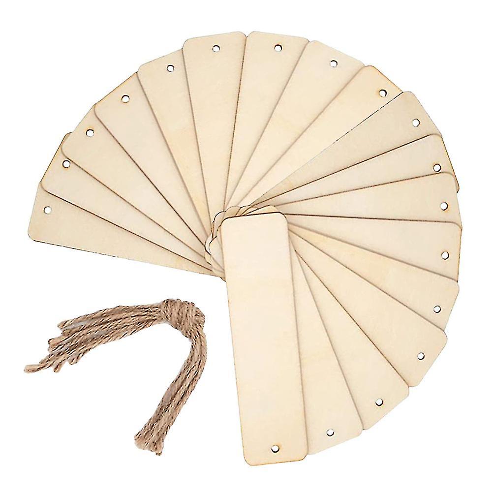 36 Pcs Durable Practical Wooden Diy Blank Bookmark Unfinished Bookmark For Students Men