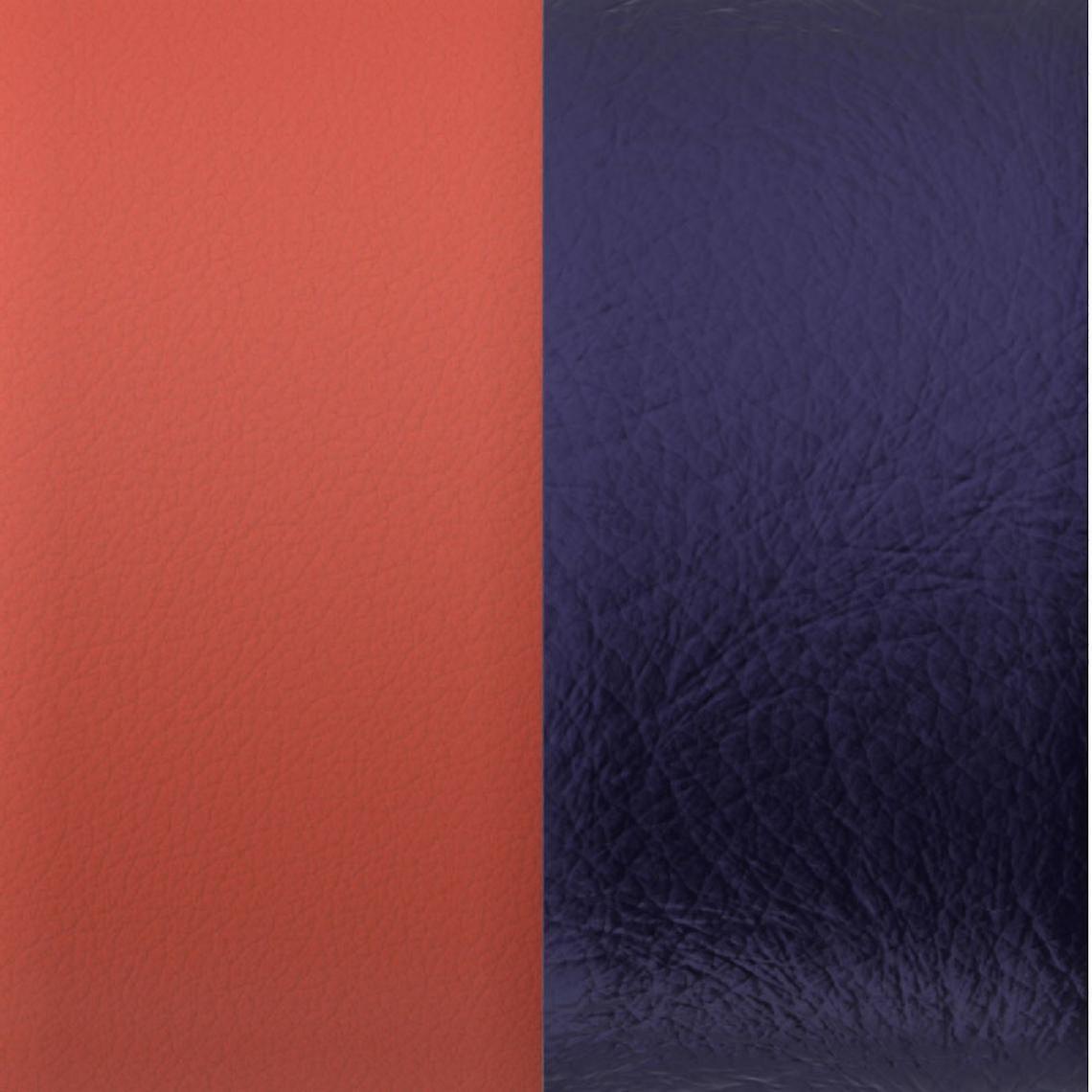 8 mm lær korall/marineblå