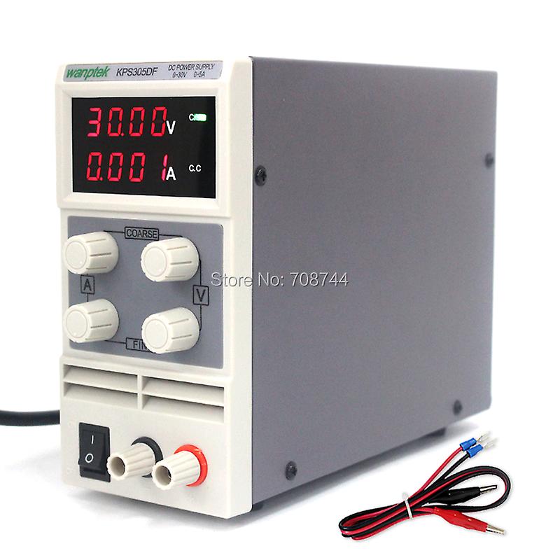 Kps305df 0-30v/0-5a 110v-230v 0.1v/0.001a Eu Led Digital Adjustable Switch Dc Power Supply Ma Display