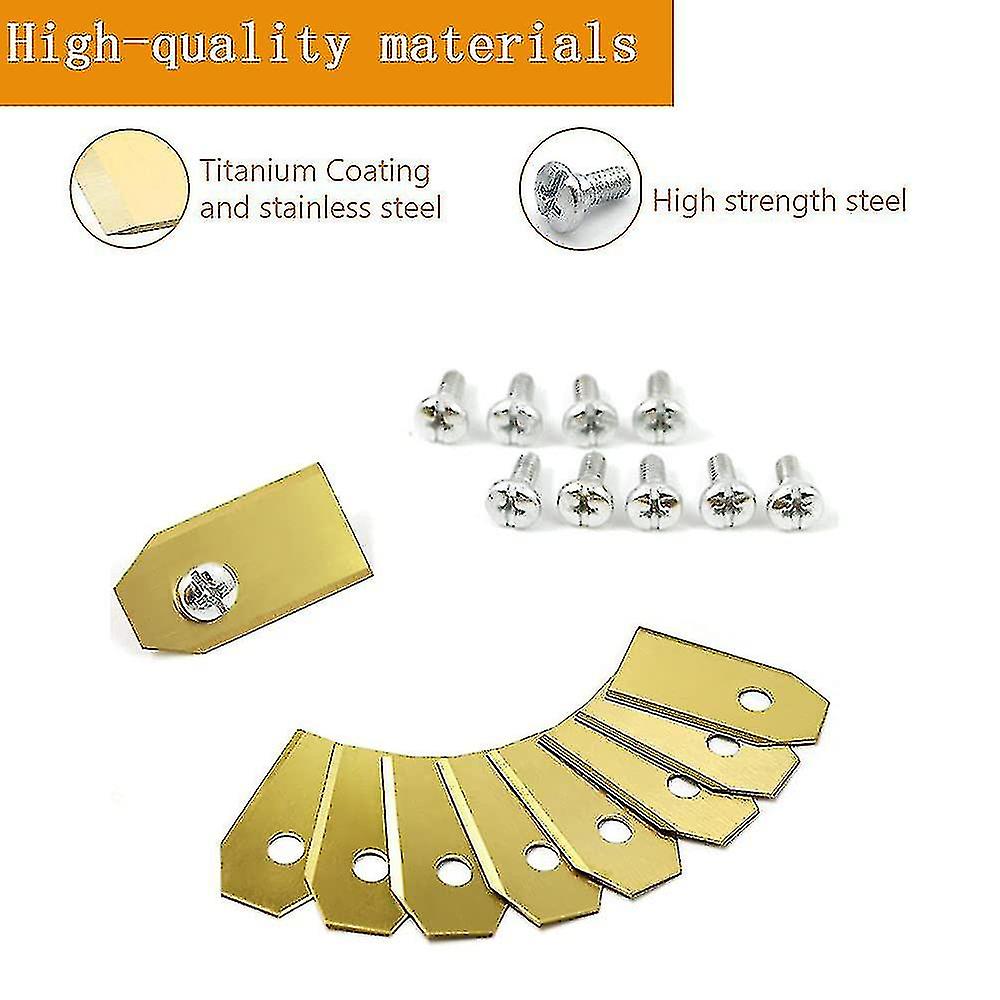 Replacement Robotic Mower Blades (titanium Coating) For Husqvarna Automower,gardena Robot Mower (30pcs)