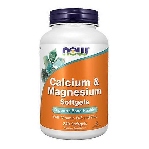 Now Foods Calcium & Magnesium, 240 Softgels (Pack of 6)