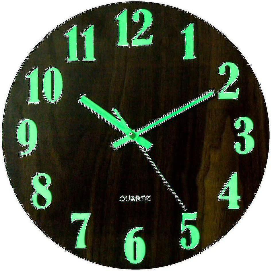 Luminous Wall Clock, Modern Decorative Silent Wall Clock, Large Dial With 30cm