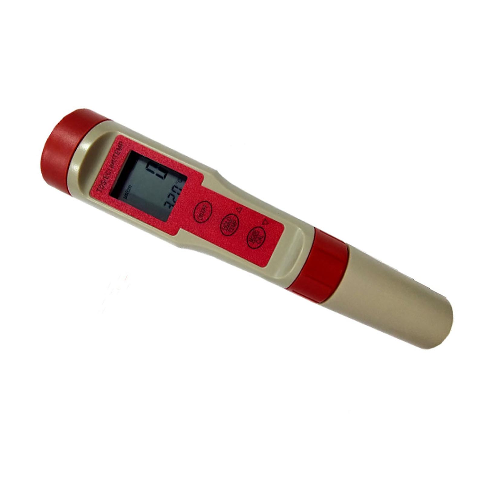 4 in 1 Water Quality Tester PH TDS EC Temperature Detection Sensitive Precise Water Quality Monitor with HD Screen 