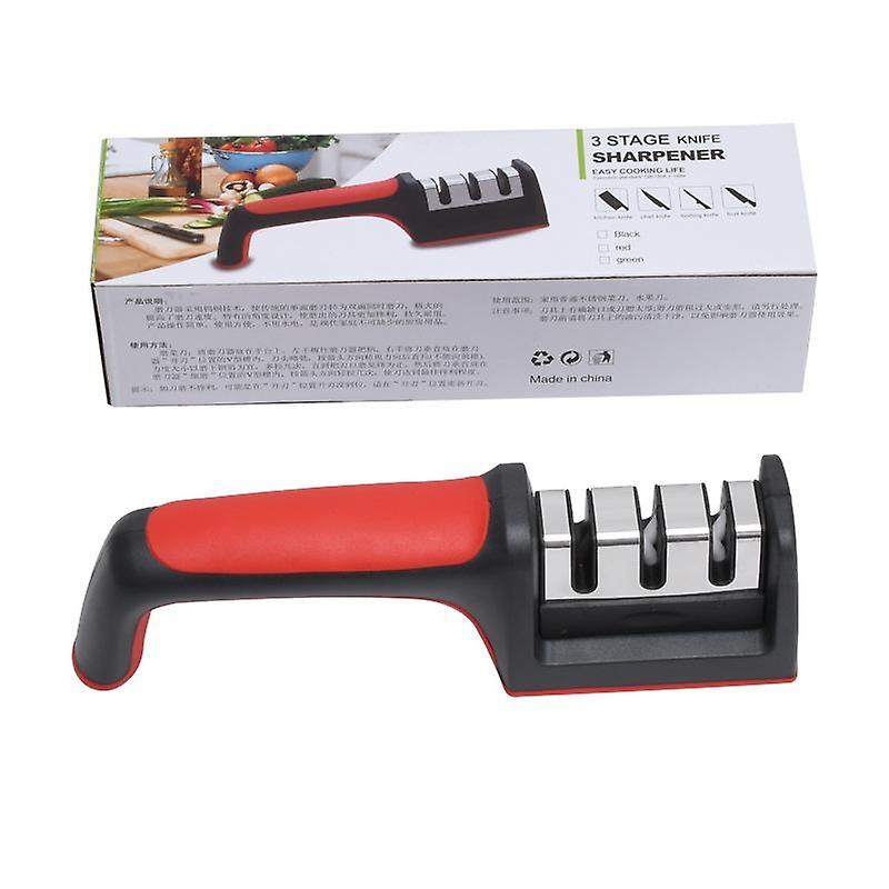 Professional Knife Sharpener - 3 notches - Manual sharpener - Coarse, fine sharpening, sharpening, d