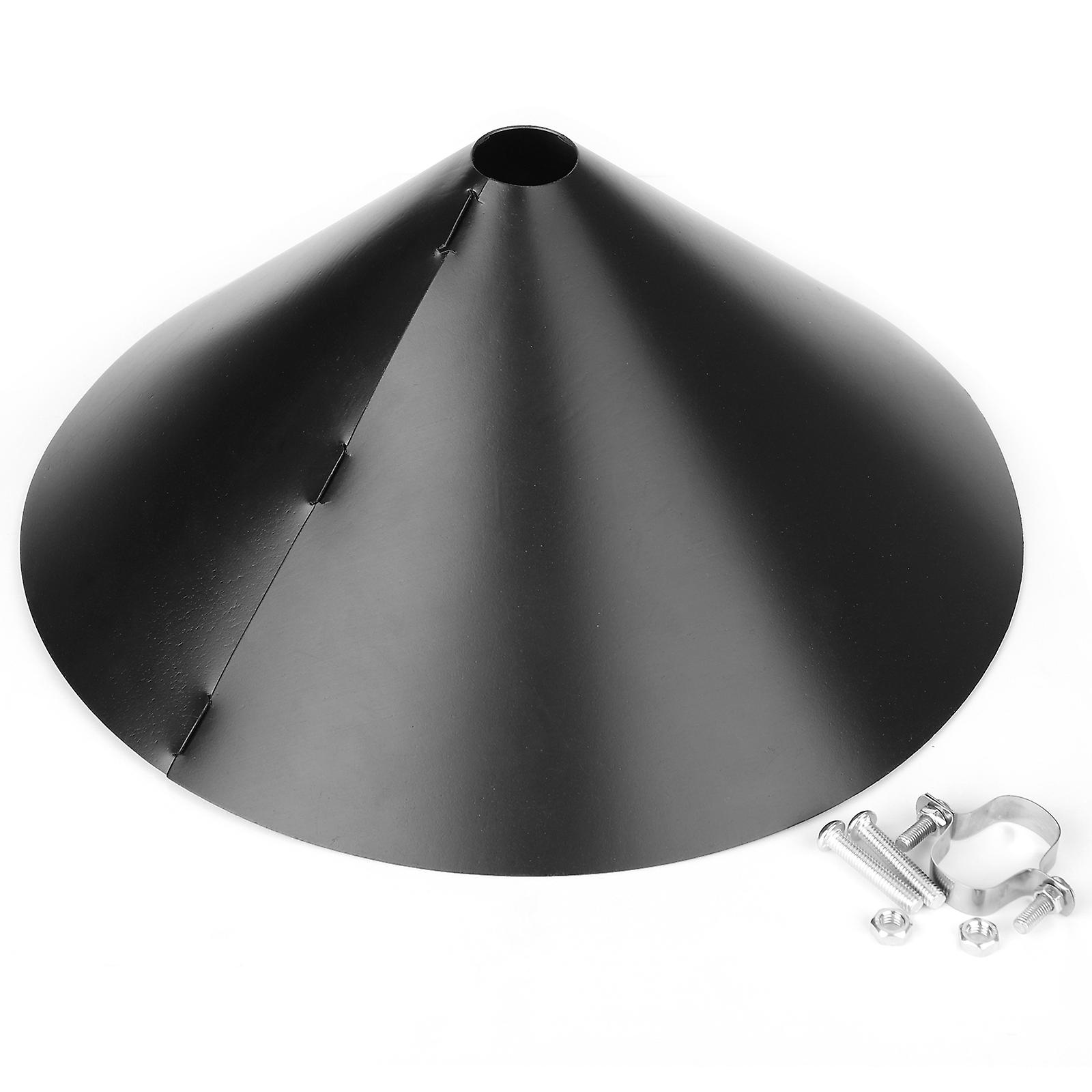 Squirrel Flapper Professional Galvanized Steel Prevents Stealing Squirrel Baffle for Bird Feeder Black