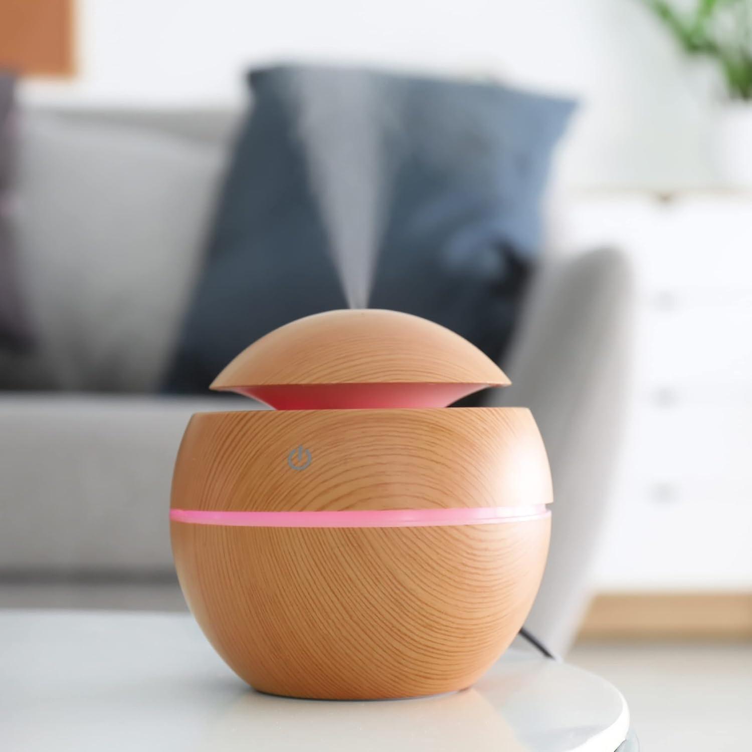 Ultrasonic Aroma Diffuser with LED Light, 150ml