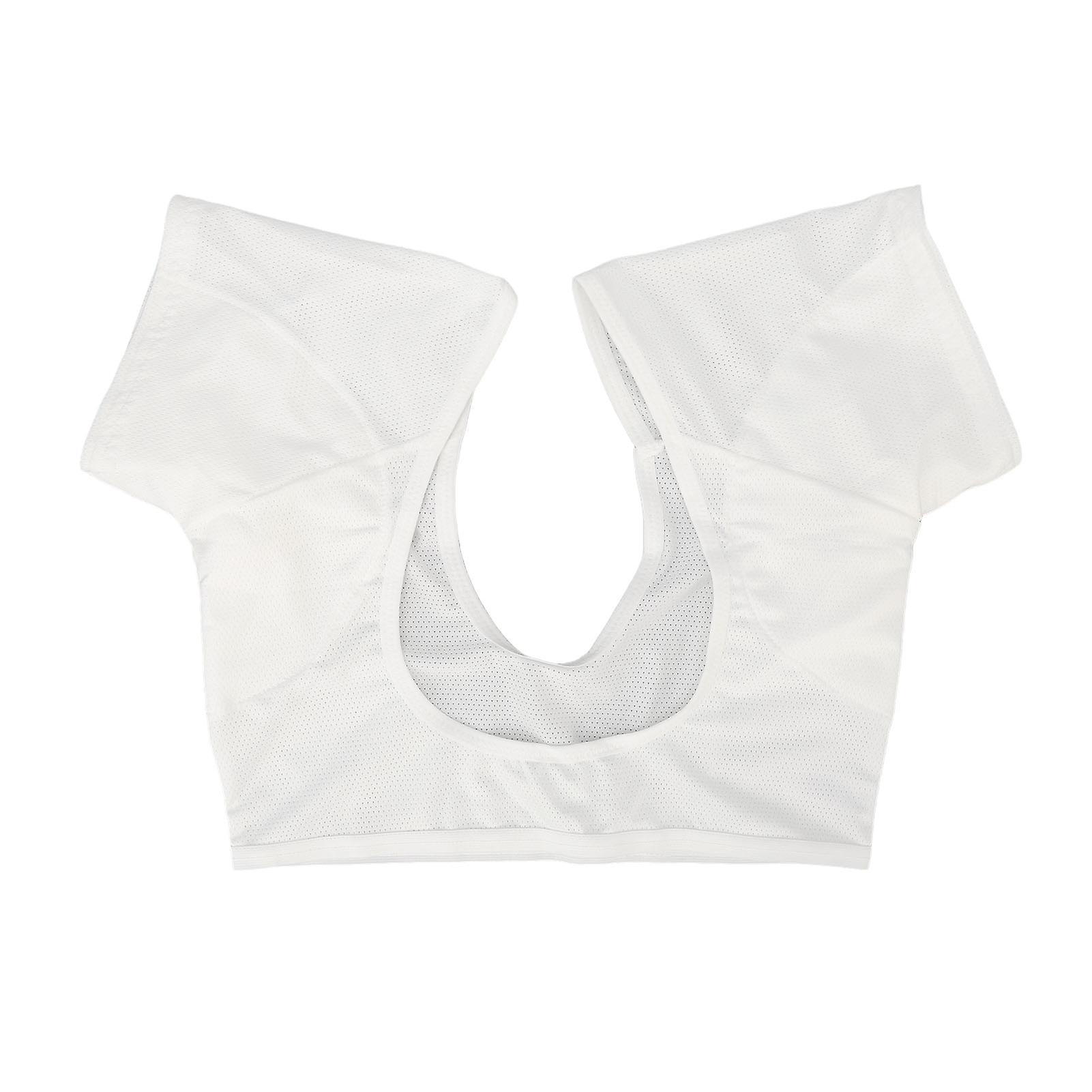 Gilet de sudation respirant et doux pour aisselles, coussinets de sudation à séchage rapide pour femmes et filles, blanc, taille XL