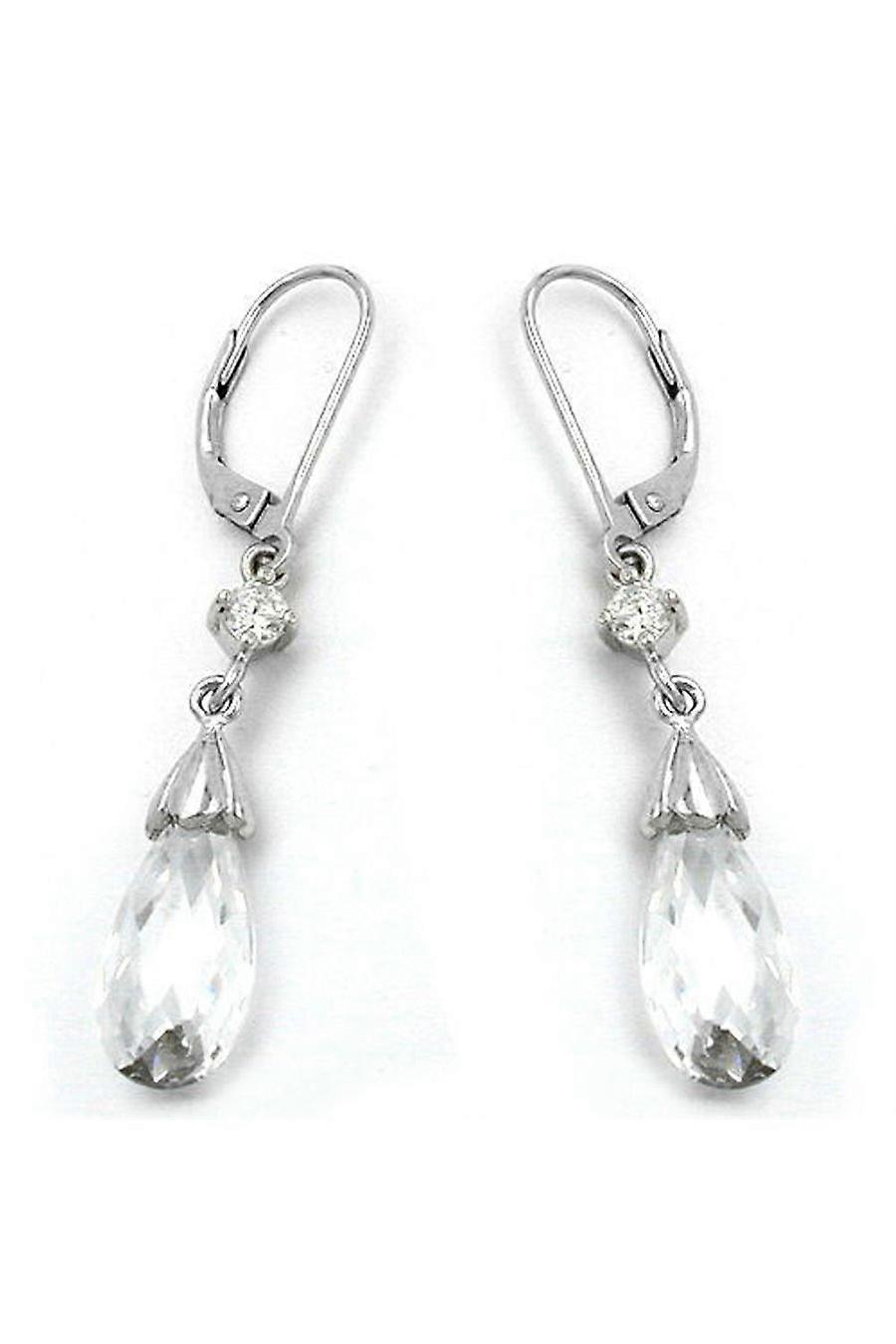 Leverback Earrings Cz Silver 925 - Gl93213
