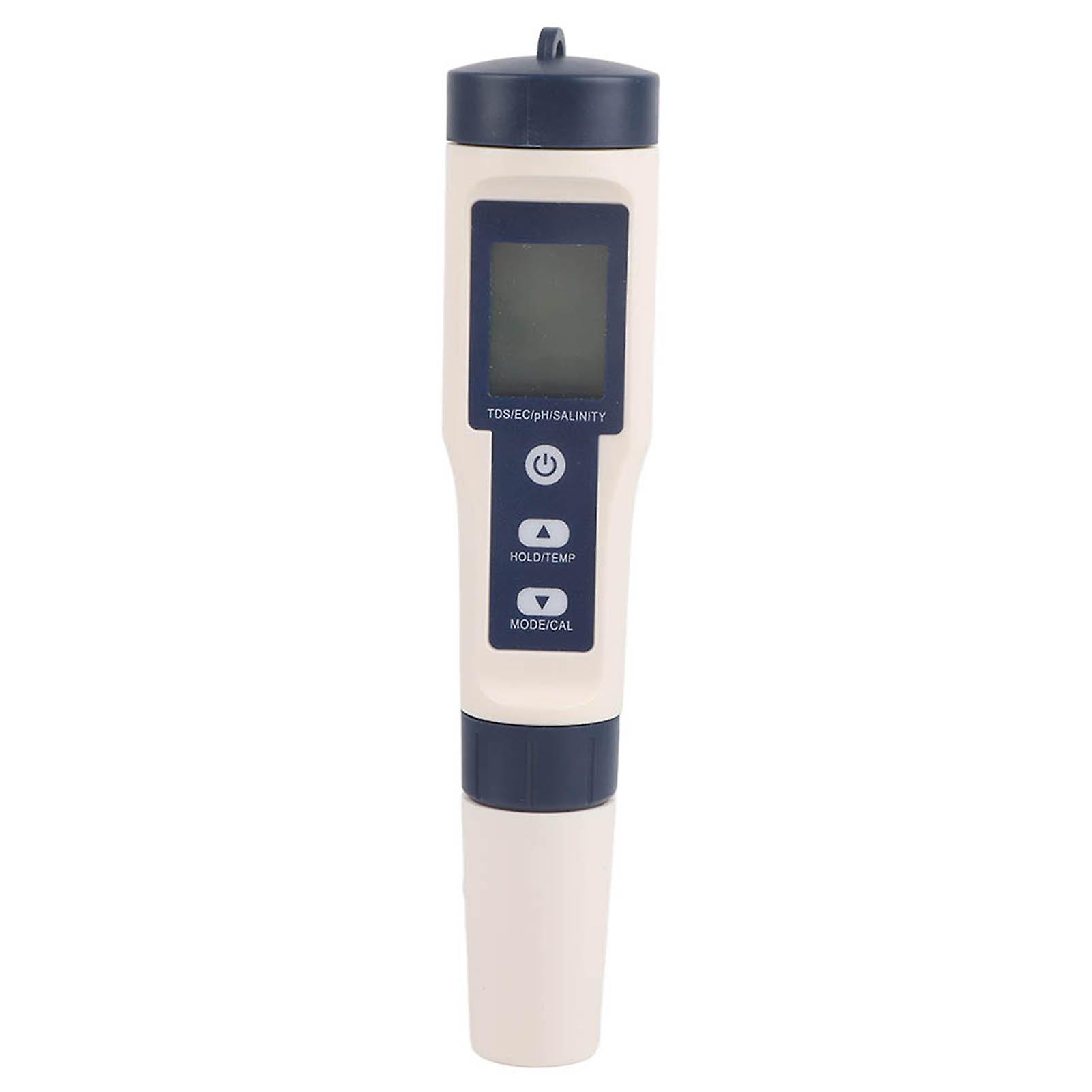 Rankomu Water Quality Tester, 5 in 1 Portable Digital Accurate and Reliable PH/Salinity/Temp/TDS/EC Meter Multifunctional Water Quality Tester