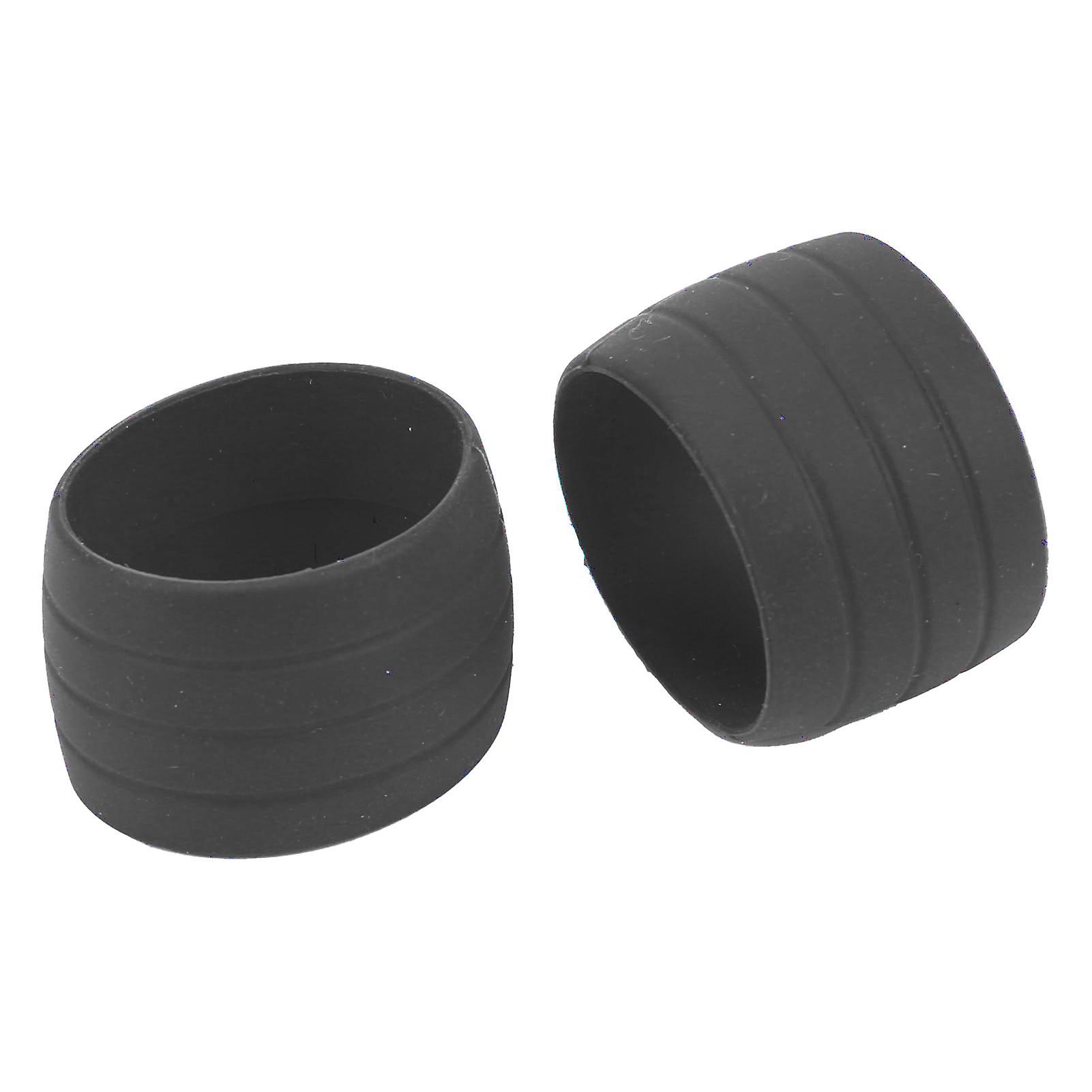 Bike Silicone Elastic Strap Fixing Ring Tape Plug Bike Handlebar Fixing Belt Ring SleeveBlack
