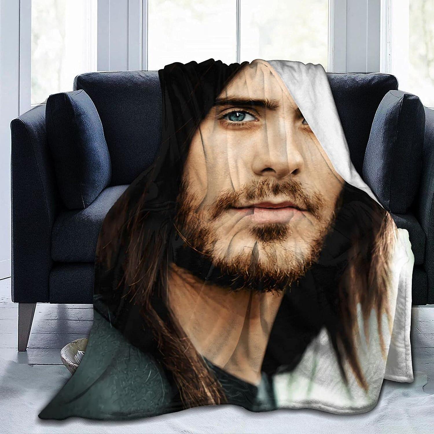 담요 Jared Leto 매우 부드럽고 편안한 양털 담요 던지기 담요 피크닉 담요 캠핑 담요 비치 담요 ABD25752