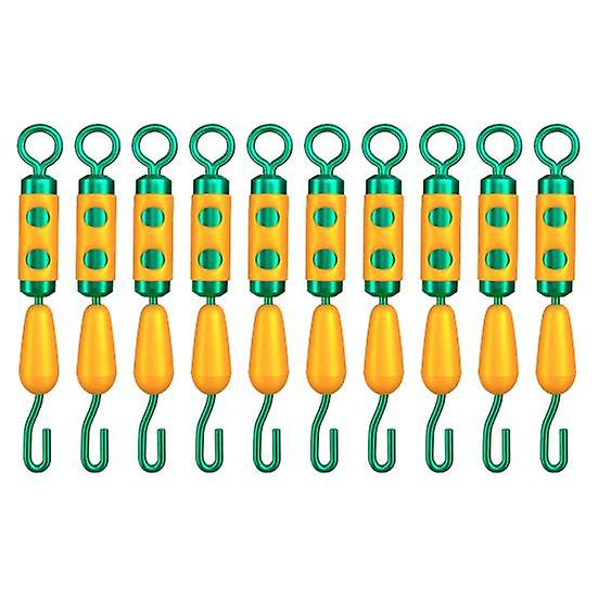 10Pcs Buffer Sub-clamp Tangle-Free Fishing Line 360-Degree Rotation Buffer Sub-Clamp Fishing Accessories