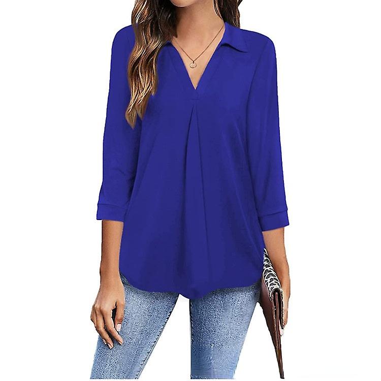 Femei Tricou Vară Topuri 2022 Primăvară/vară Top cu decolteu în V Loose Plus Size