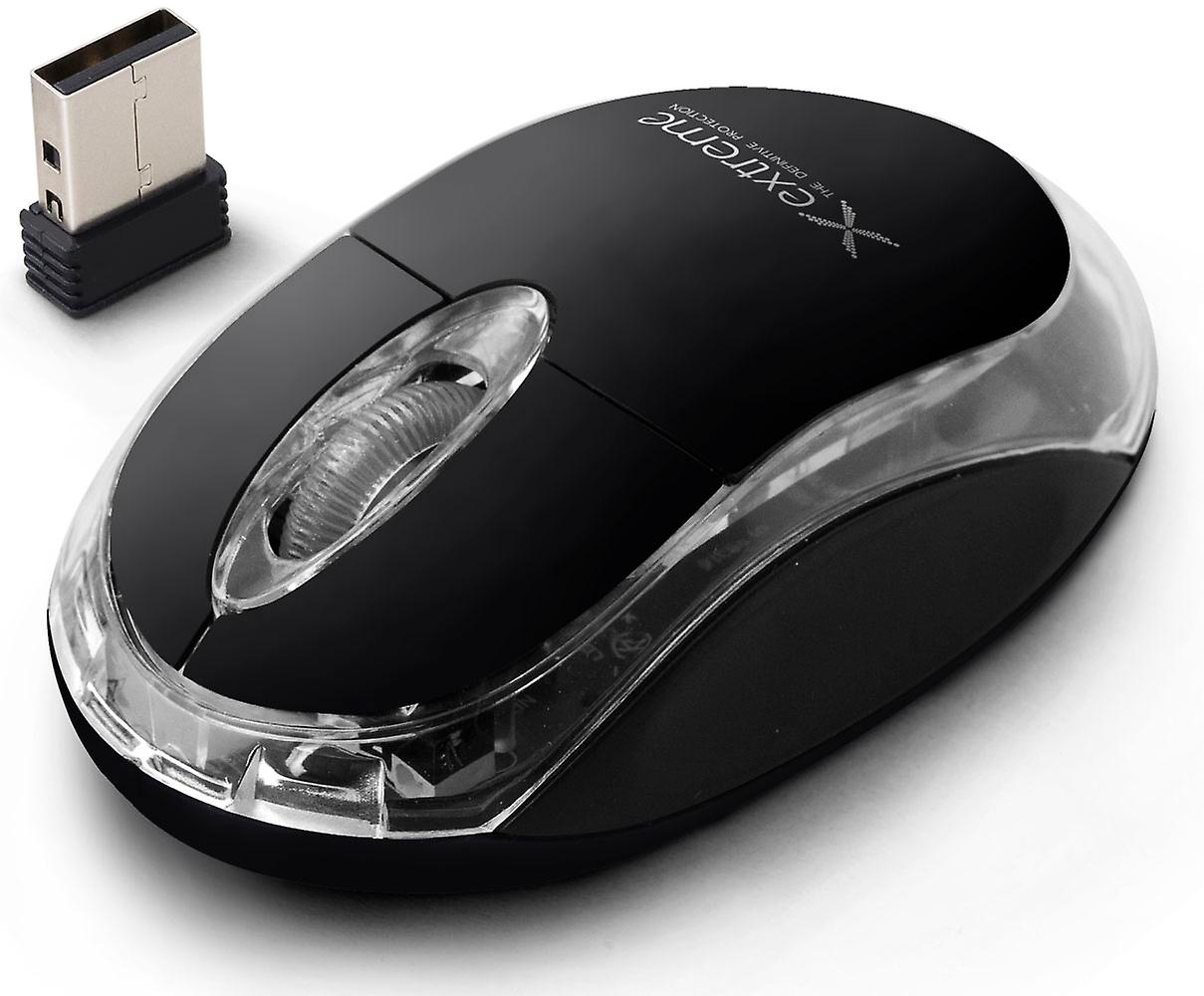 Extreme Wireless 2.4Ghz Optical Mouse 3D USB Harrier Black