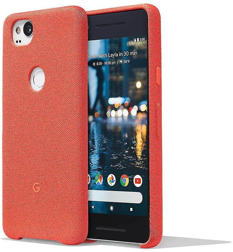 Official Google Pixel 2 Fabric Case Cover GA00162 - Coral