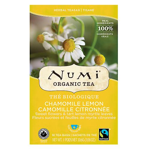 Organic Chamomile Lemon Tea, 18 Count by Numi (Pack of 2)