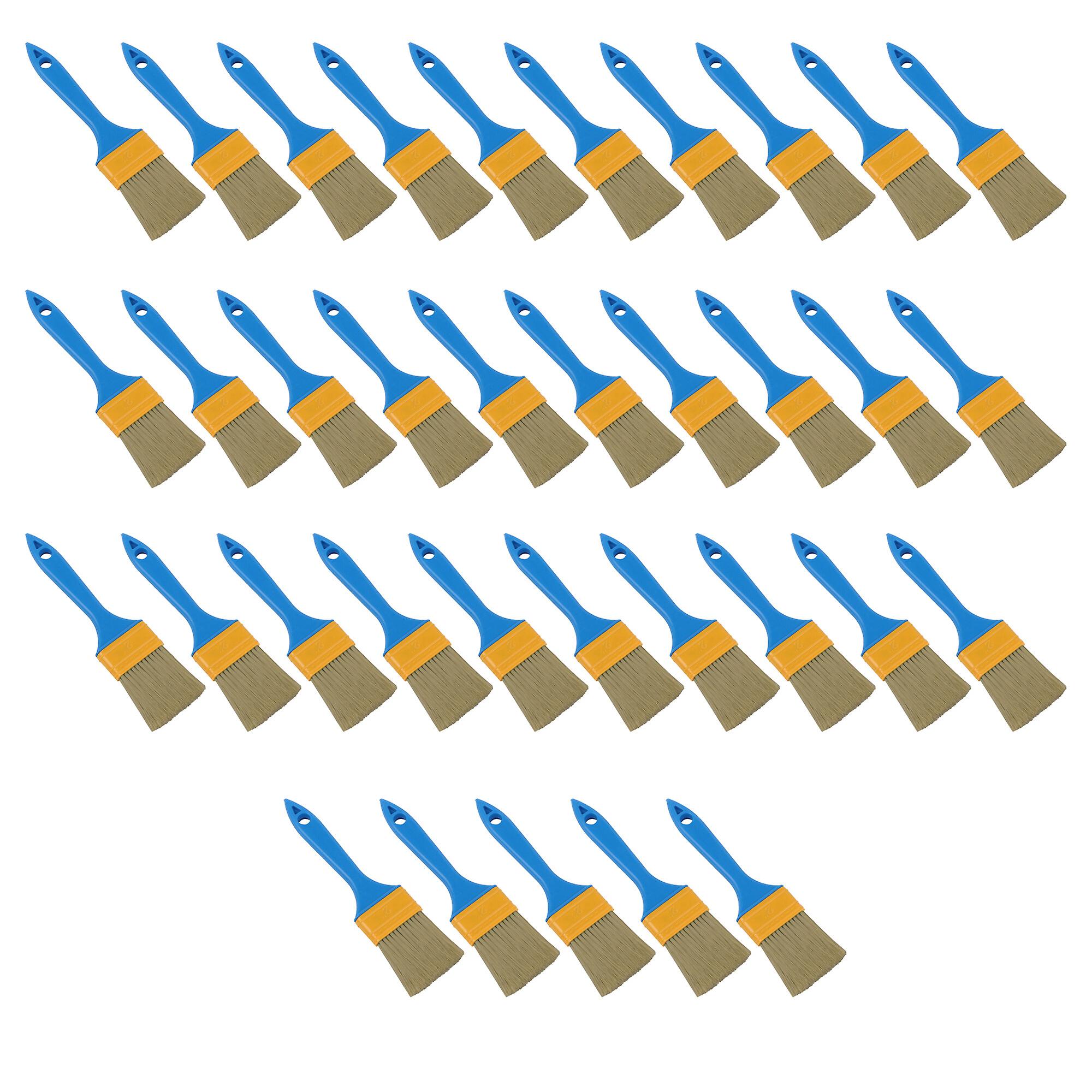 35 Pcs Professional Paint Brush for DIY Painting 2Inch w/ Plastic Handle