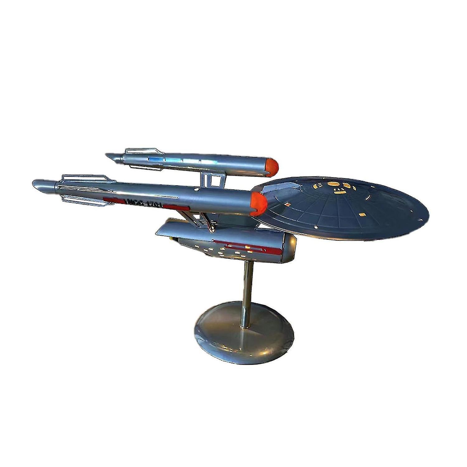 Star Trek U.s.s. Enterprise 1:1000 Scale Model Kit With Light-up Bridge, Impulse Engines And Nacelle