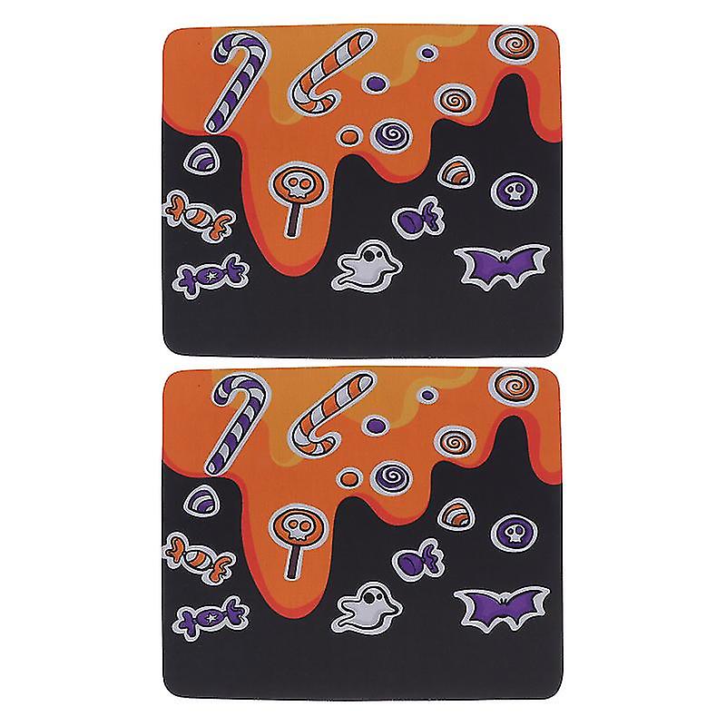 2pcs Anti-slip Mouse Mat For Halloween Decorations