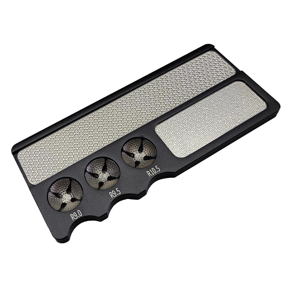 Tip Tool Professional Pool Tip Radius Shaper & Flat Scuffer Shape & Scuff Carom Snooker Pool Cue Tip Accessories Black