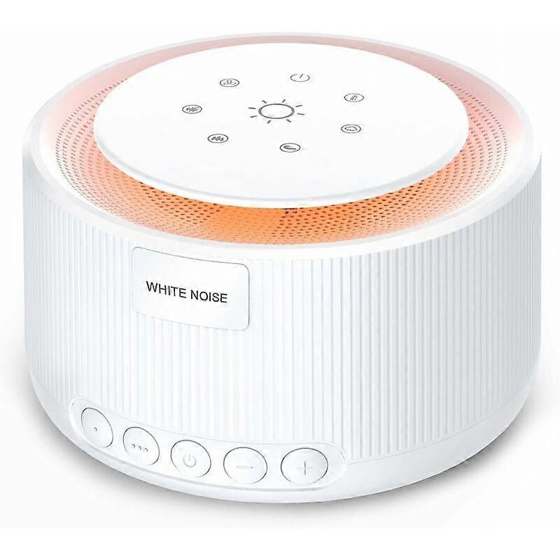 Machine bruit blanc - Machine bruit blanc avec 30 sons naturels apaisants, 30 niveaux de volume, lumire, 3 fonctions de mmoire, machine bruit alime