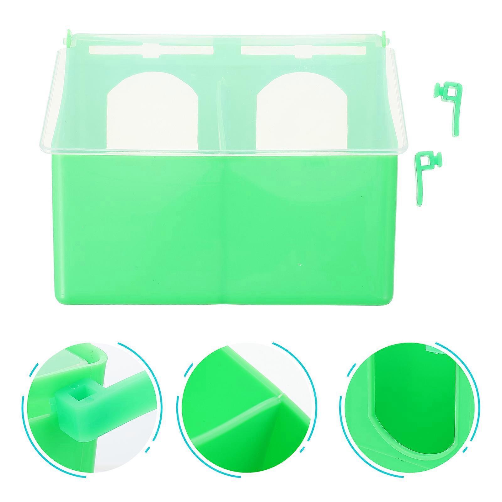 Plastic Quail Feeder Household Bird Feeder Multi-function Bird Cup Pigeon Accessory (Random Color)