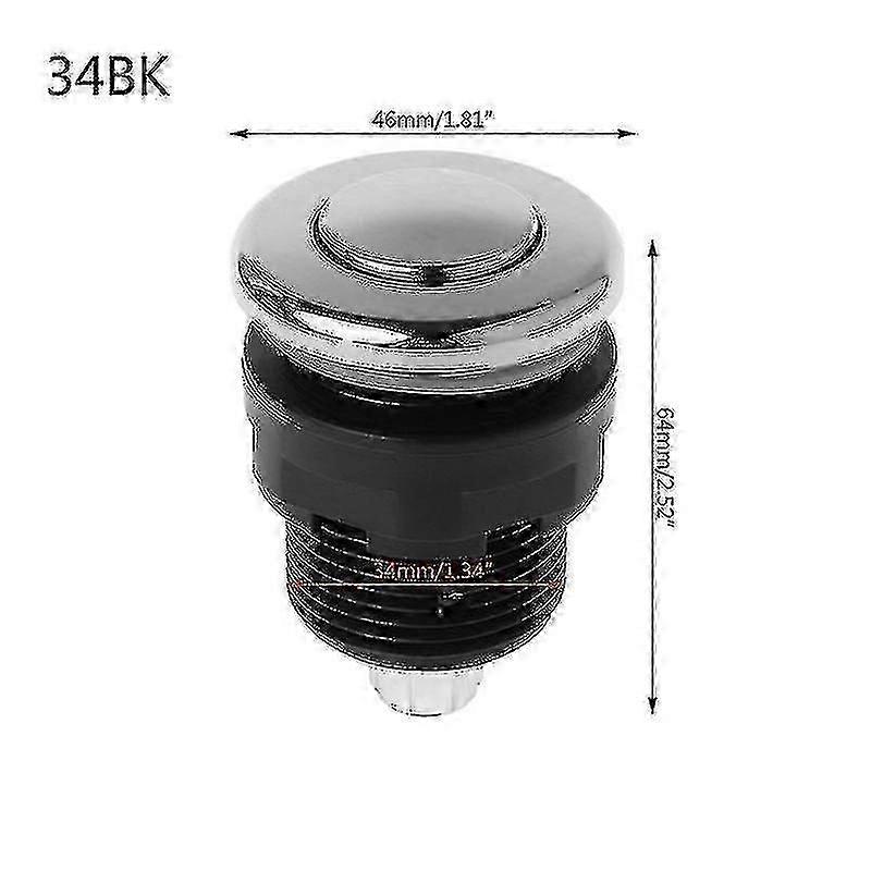 Lufttrykkbryter på av trykknapp for søppeltømming i badekar Whirlpool_Dec