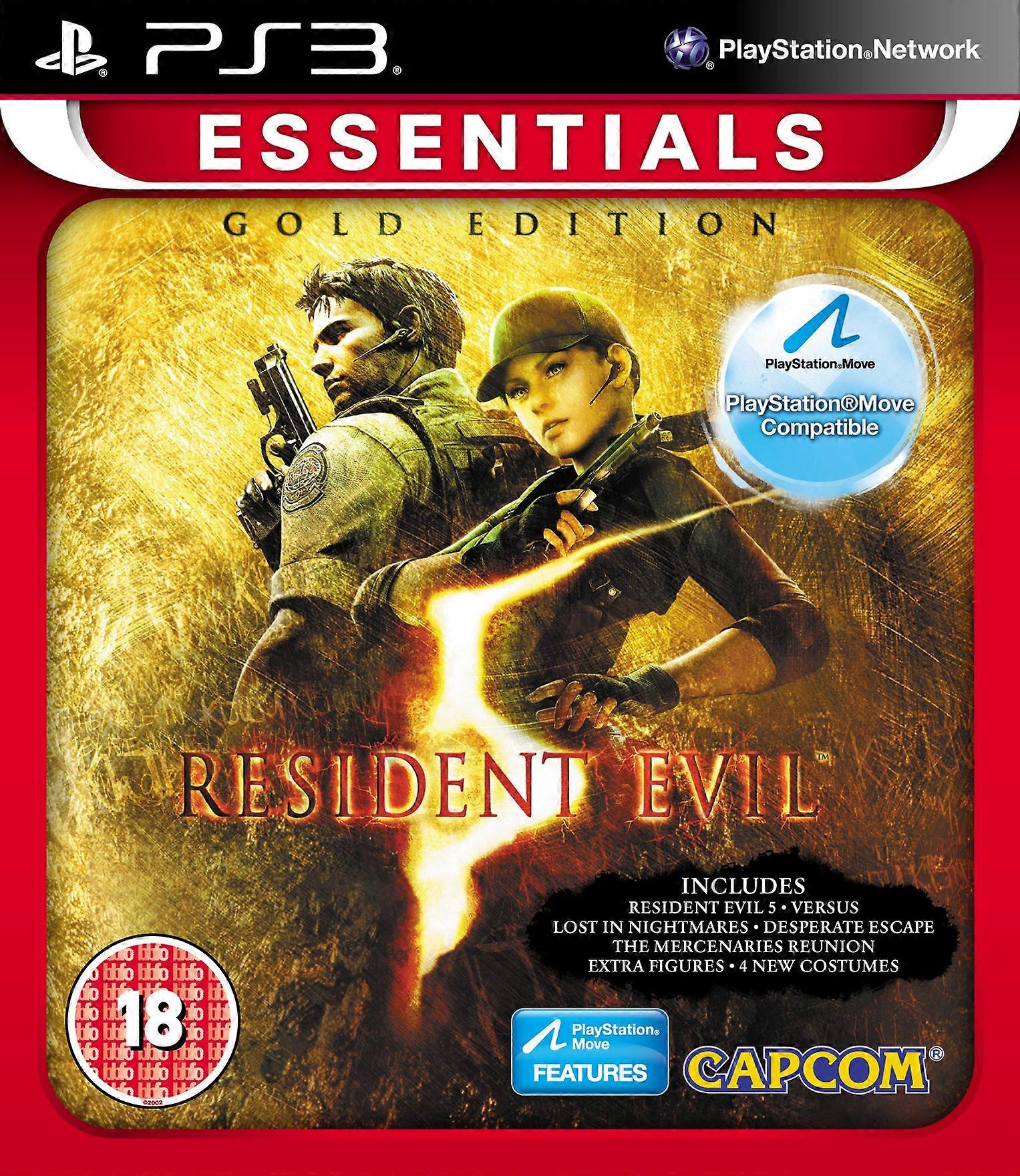 Resident Evil 5 Gold Essentials (PS3) - New & Sealed