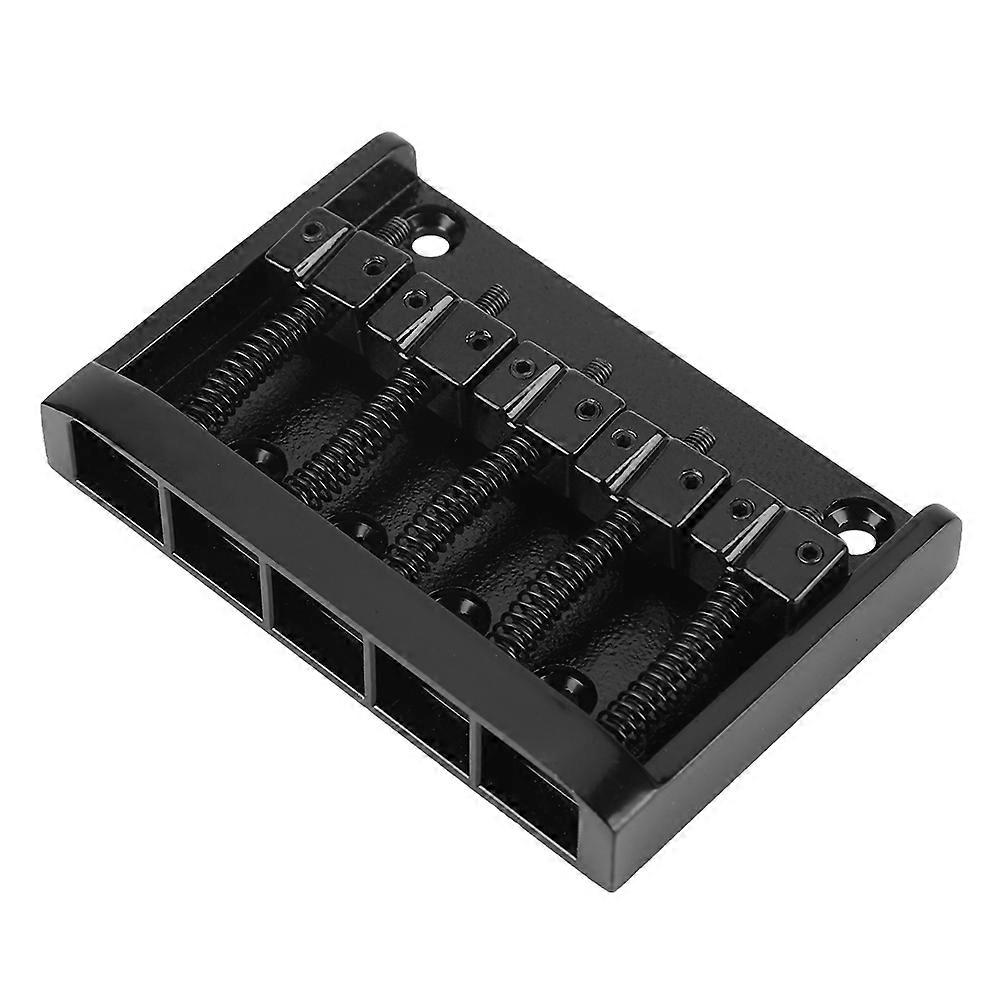 5 String Electric Bass Bridge Tailpiece Replacement Accessory in Black