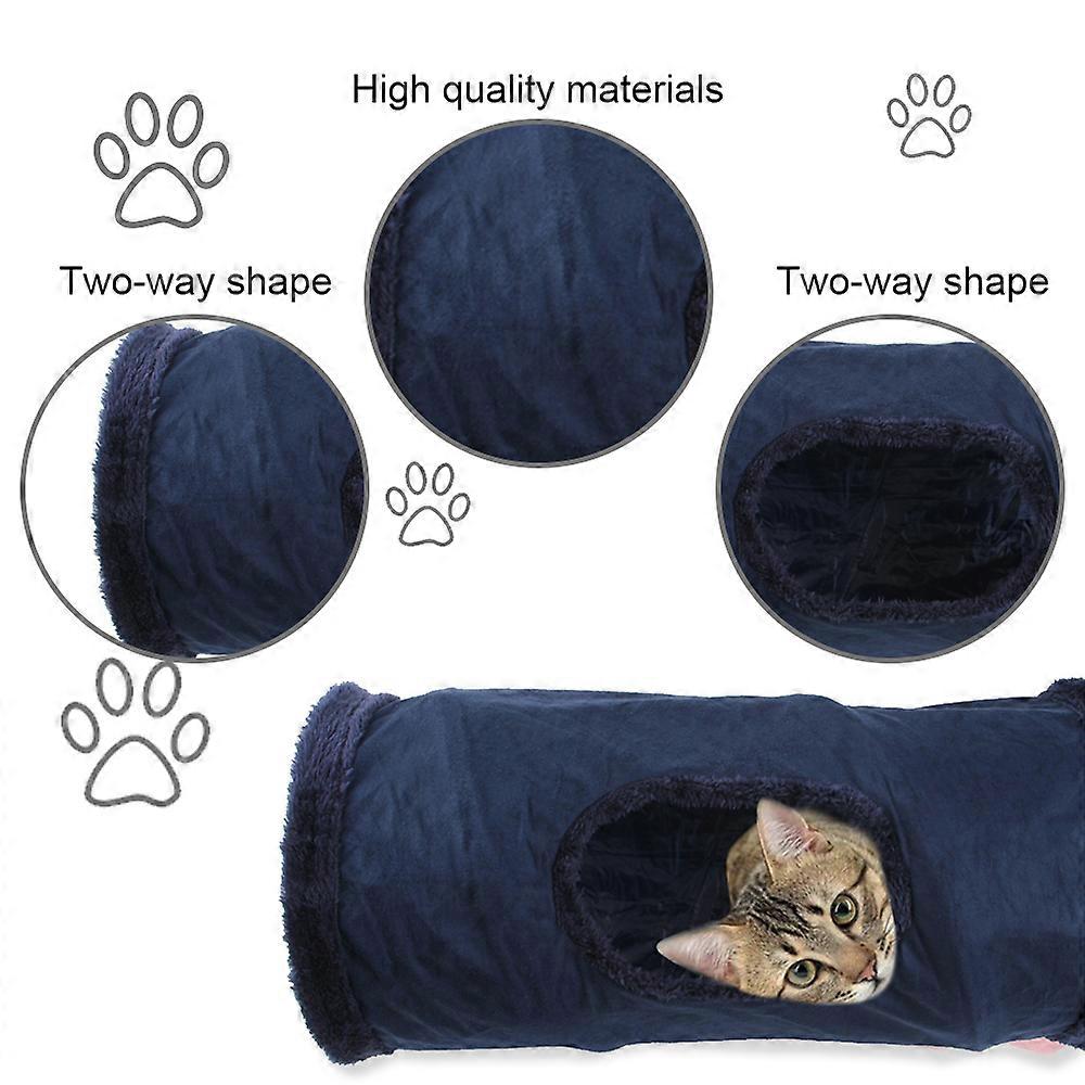 Cat toys can store foldable cat tunnel suede cat tunnel different color cat tunnel