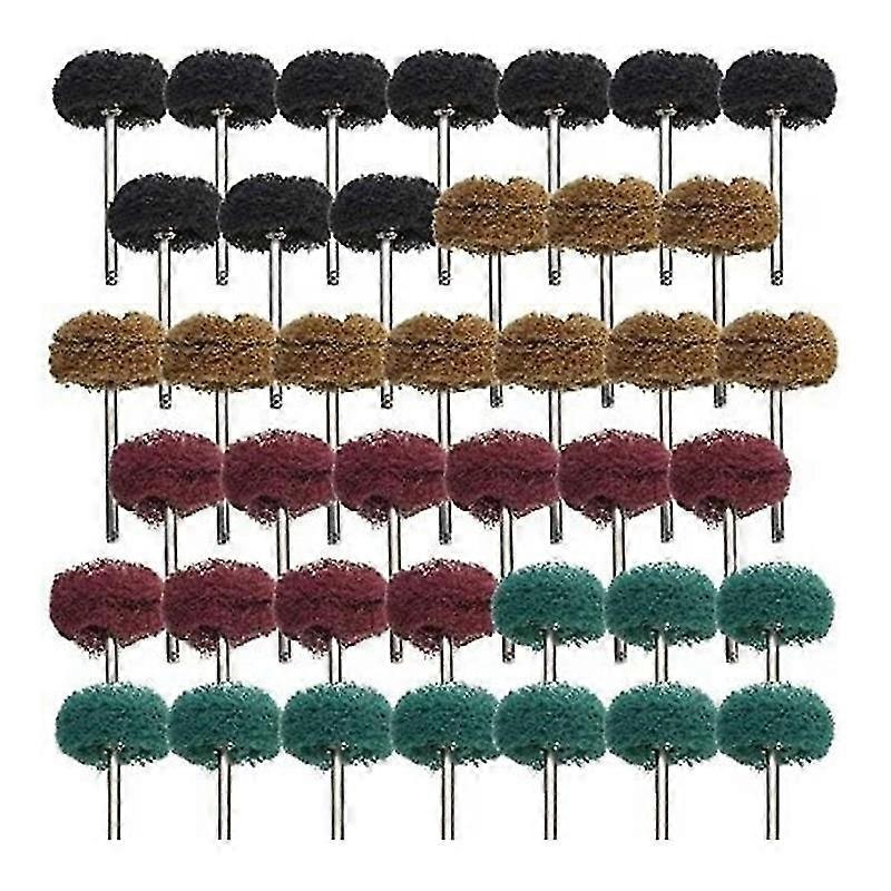 40 حزمة 1 بوصة جلخ عجلة تلميع تلميع مجموعة لأداة دوارة 25 مم التلميع عجلات أداة