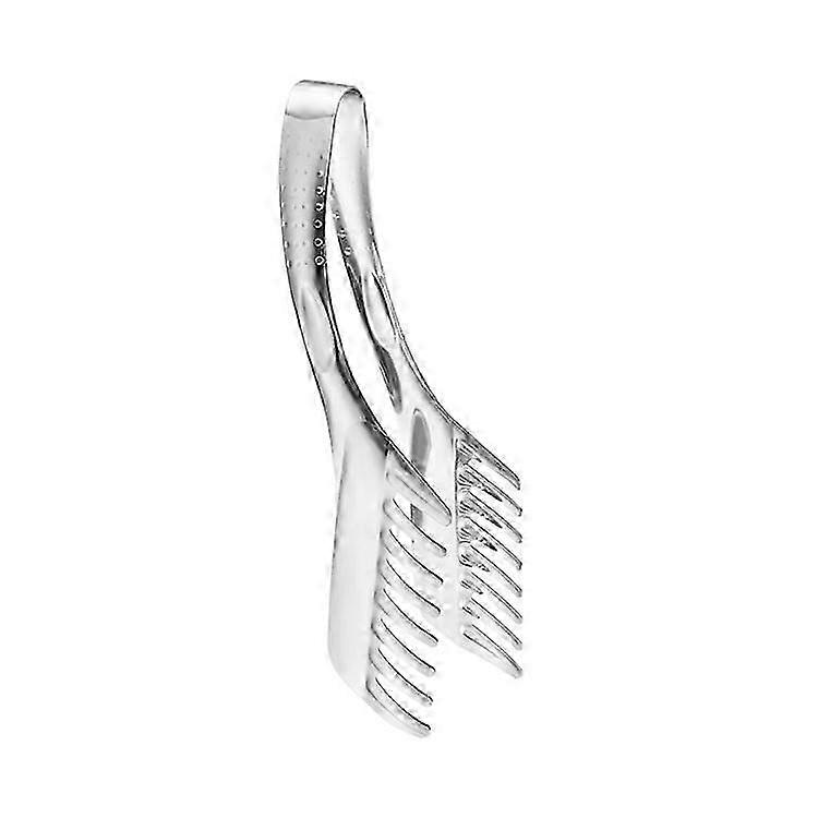 Barbecue tongs comb-shaped, rustproof, heat-resistant, highly polished, comfortable grip clip, non-slip table clip for the dining room