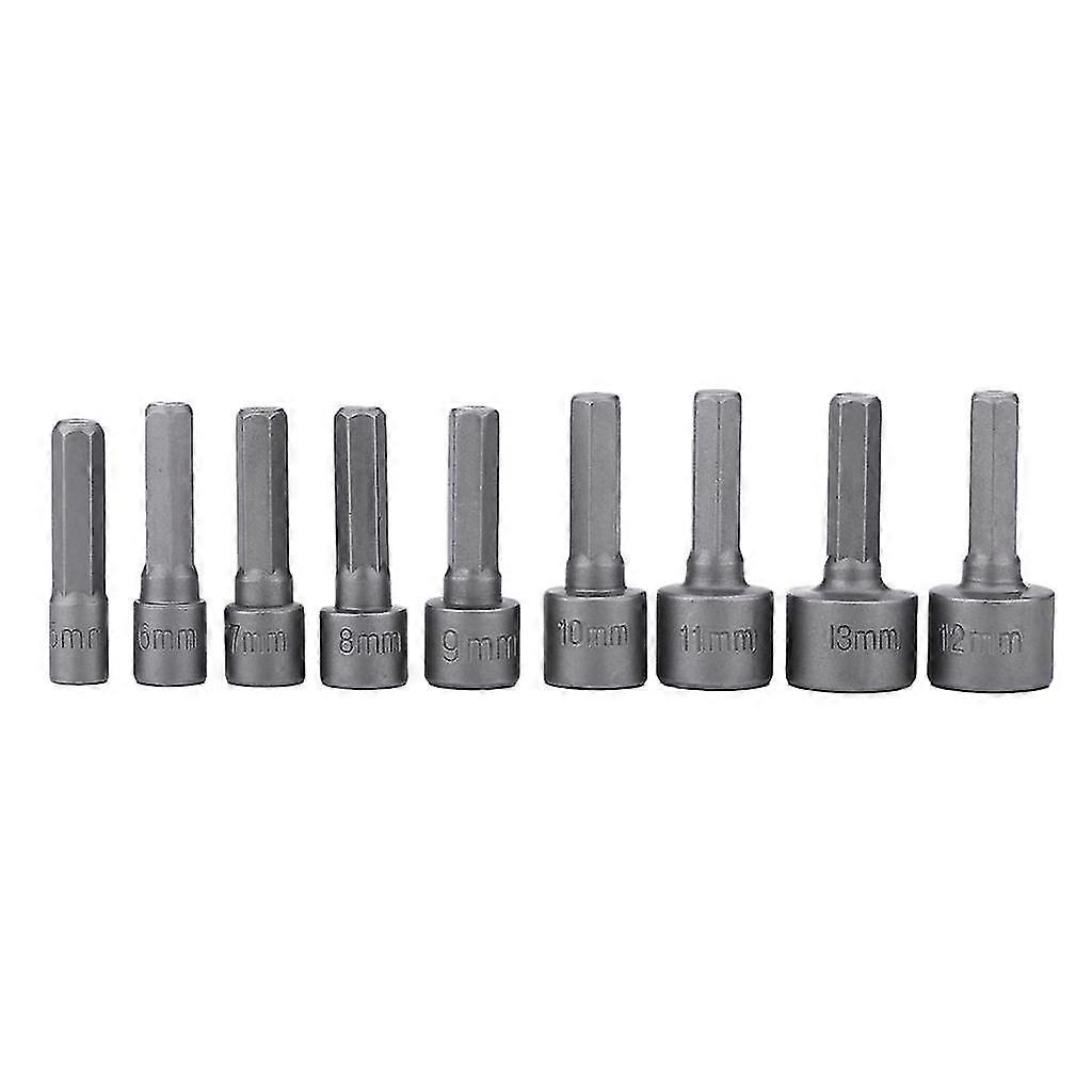 9pcs/set 5mm-13mm Hex Socket Sleeve Nozzles Nut Driver Set