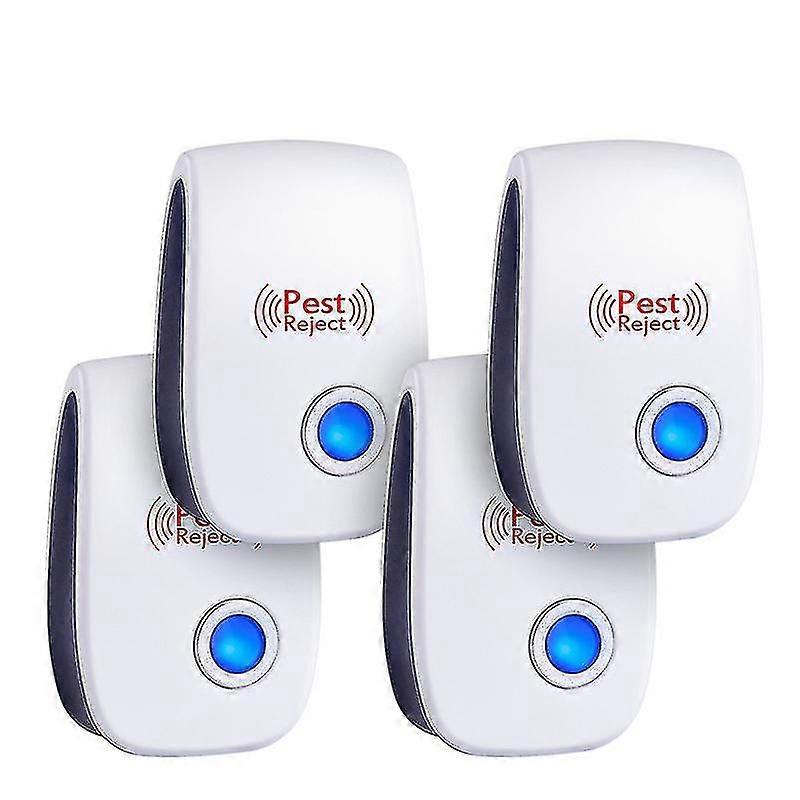 Ultrasonic Pest Repeller, 4 Pack Plug In Electronic Pest Repeller, Mouse And Rat Repeller, Pest Control Insect And Spider Repellent Mice Repellent