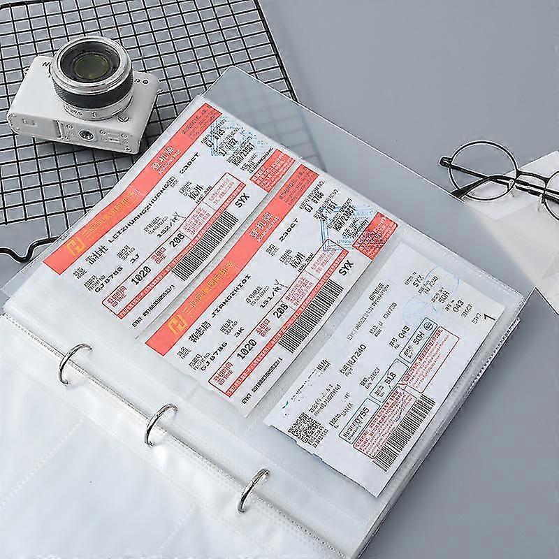 Photocard Binder Ticket Album Decorative Photo Album Loose Leaf Ticket Binder Ticket Organizer