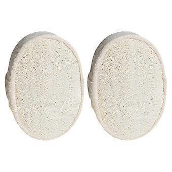 (NEWW) 2 stk Loofah fett svampbad, peeling hud, badehåndkle, gjørme og badeball badehansker