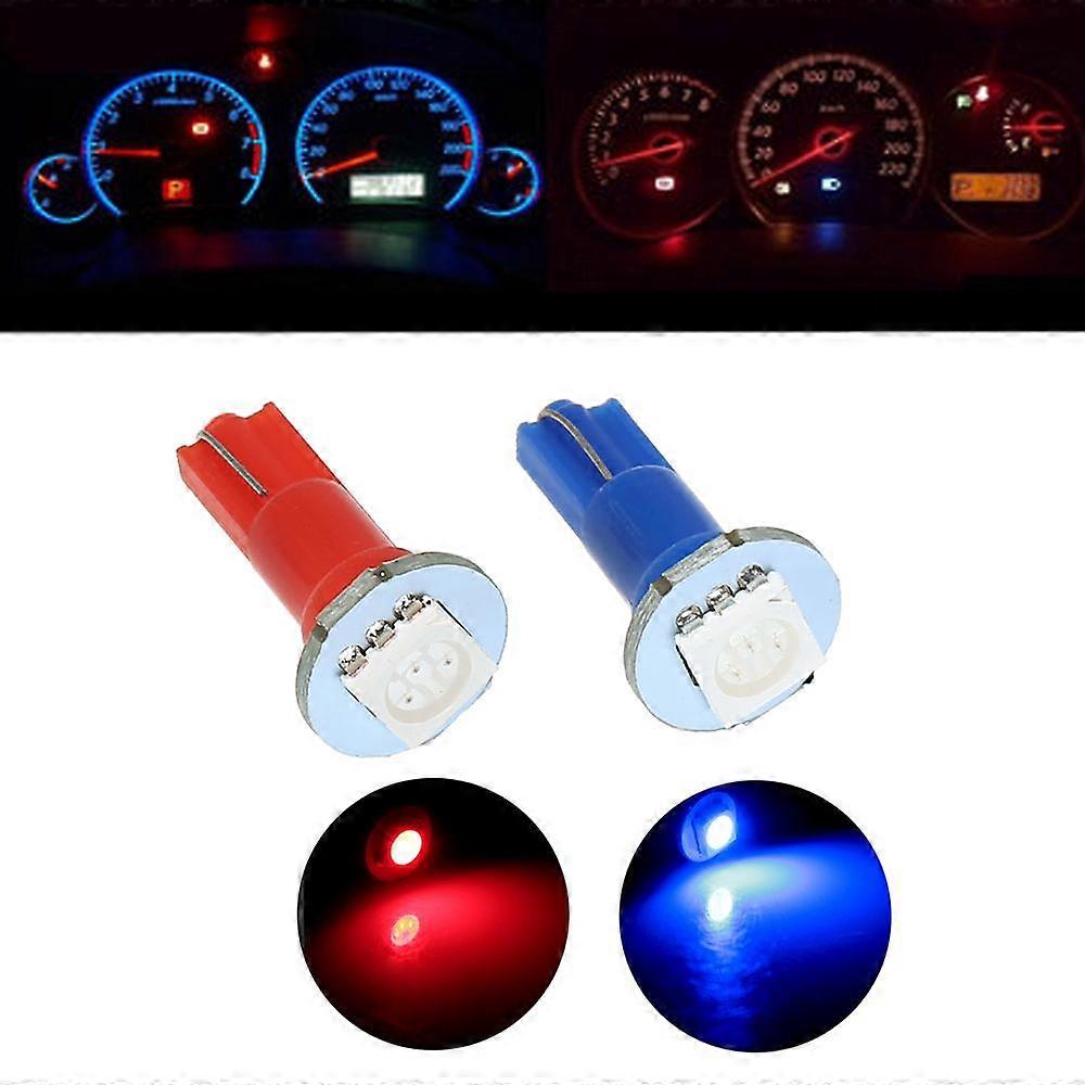 12V Dashboard Light Bulb T5 LED 5050 SMD Instrument Panel Lamp Blue
