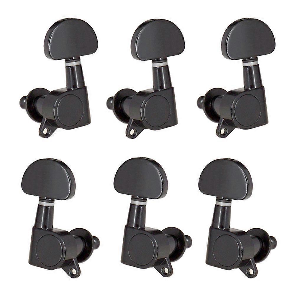 6pcs (3L3R) Closed Guitar Tuning Pegs String Tuners Machine Heads Knobs Tuning Keys for Folk Acoustic / Electric Guitar