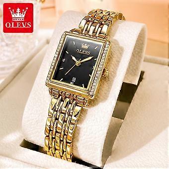 9995 Classic Quartz Watch For Women Luxury Original Stainless Steel Dress Wristwatch Calendar Waterproof Ladies Hand Clock