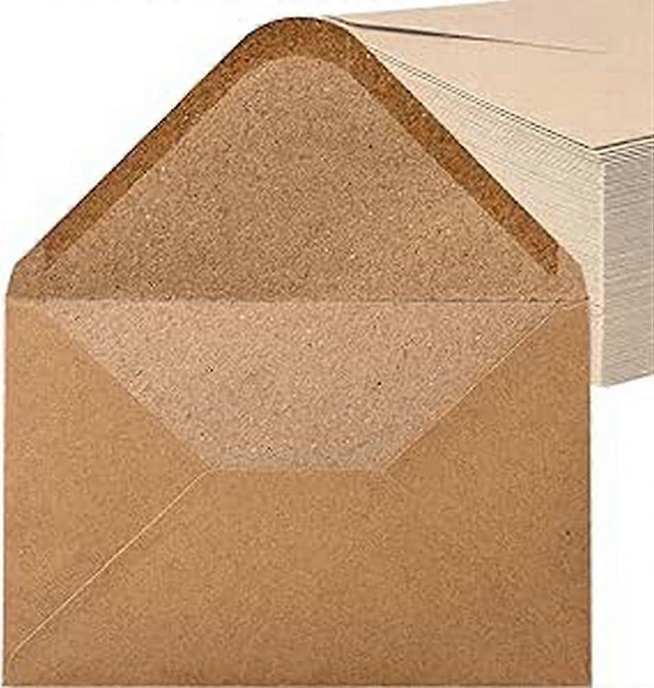 envelopes (100 pieces) old kraft paper/without window - 162 x 114 mm, envelopes, close,2024 Ping