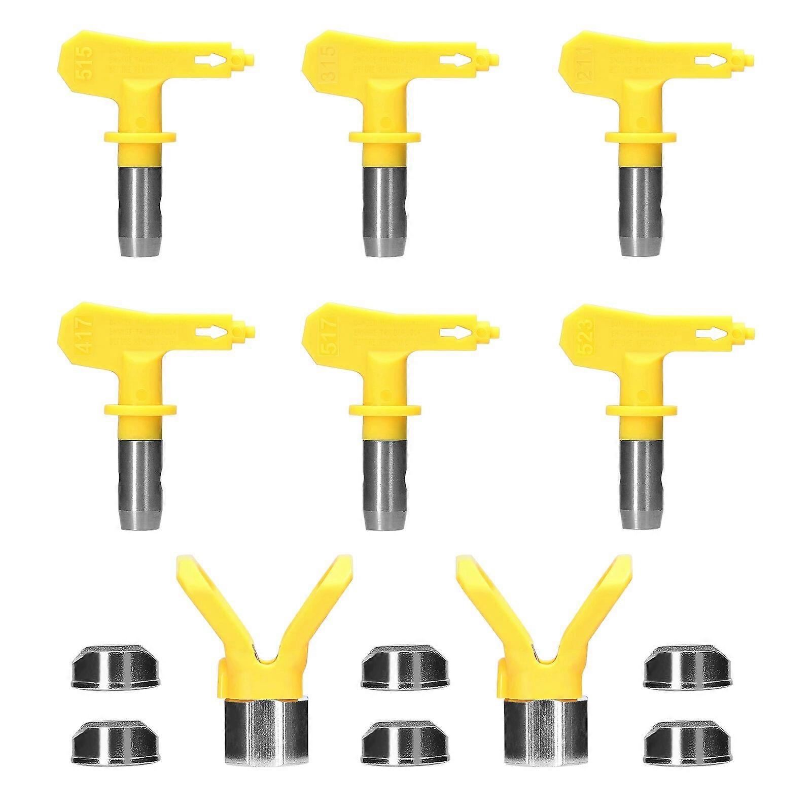 Airless Paint Nozzles Set Reversible Spraying Machine Tips Airless Paint Sprayer Nozzle Kit Airless Spraying Machine Accessory