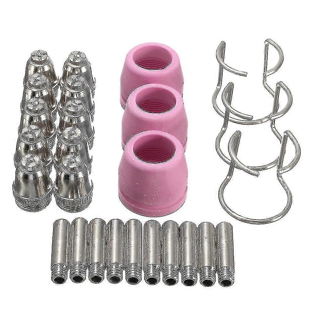 26pcs Plasma Cutter Consumables Kit Sg-55 Ag-60 Wsd-60p Cutting Torch Tip NozzleCUT50/CUT60 torch nozzle